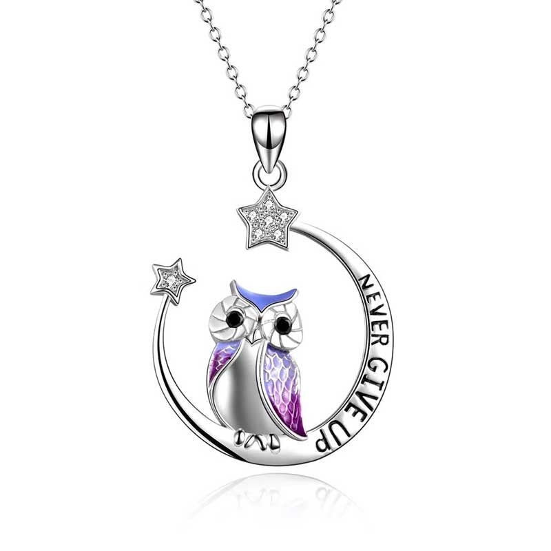 BowLift | Never give up owl necklace