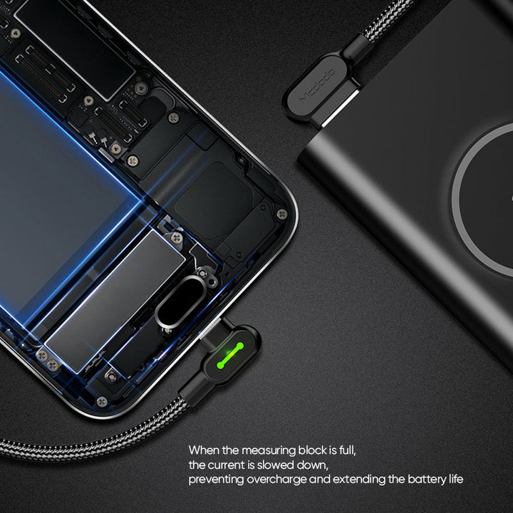 BowLift | L-Shaped Nylon Knitting Data Cable Suitable for iPhone