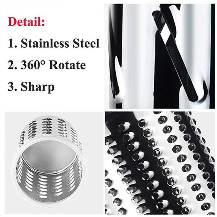 BowLift | 3 in 1 Rotary Cheese Grater Vegetable Slicer