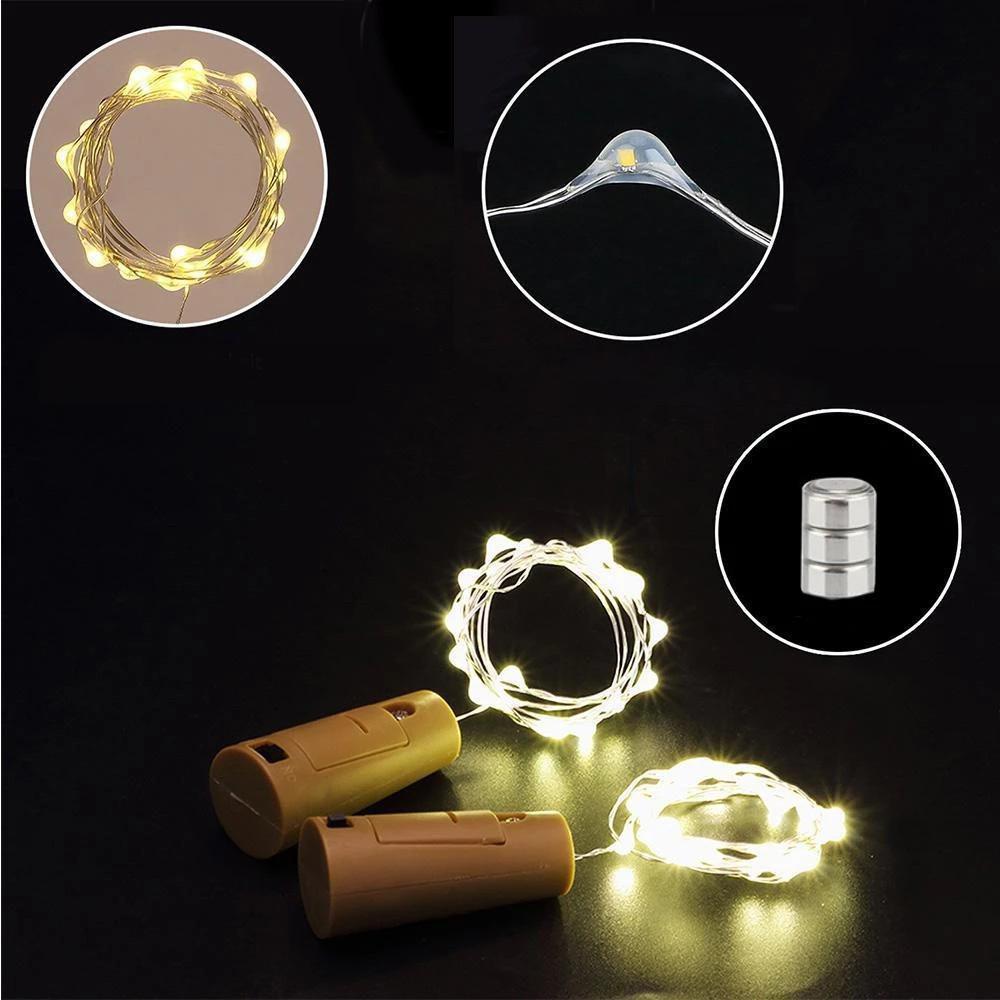 BowLift | LED Wine Bottle Lights Cork Night Light DIY Decor Lift - 5/10PCS