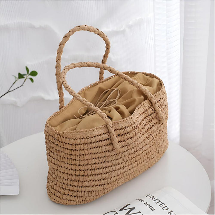 BowLift | Woven Straw Tote Bag