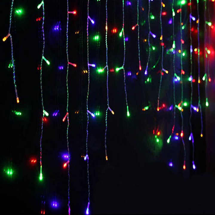 BowLift | LED Starry Sky Icicle Light String – Decorative Light Curtains for Christmas and Garden