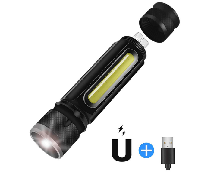 BowLift | USB Rechargeable Magnetic Flashlight – LED Emergency Light with Magnet and Carry Strap