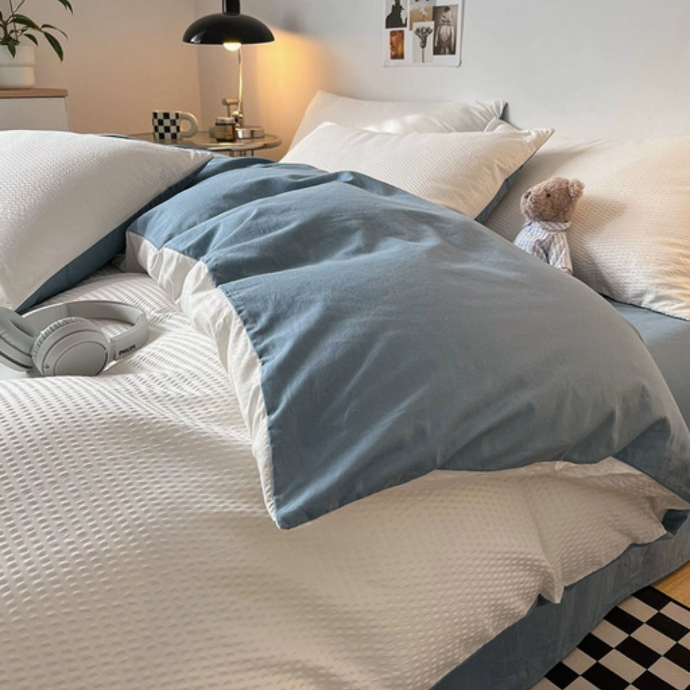 BowLift | Beaumont Ultra-Soft Waffle Duvet Set | 3pcs Set