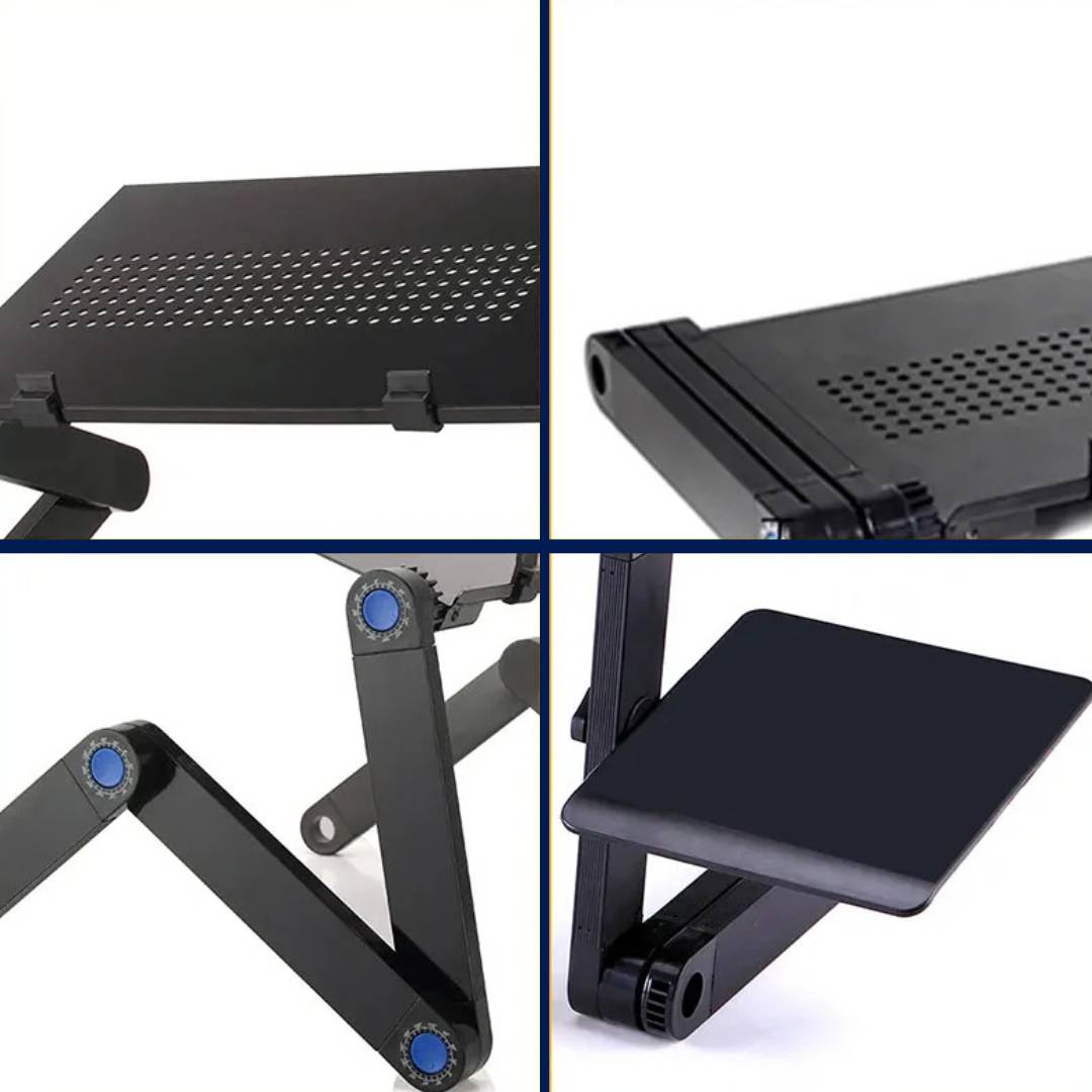 BowLift | Adjustable Laptop Stand for Bed, Couch & Desk - Ergonomic Design with Cooling Function for Comfort and Productivity