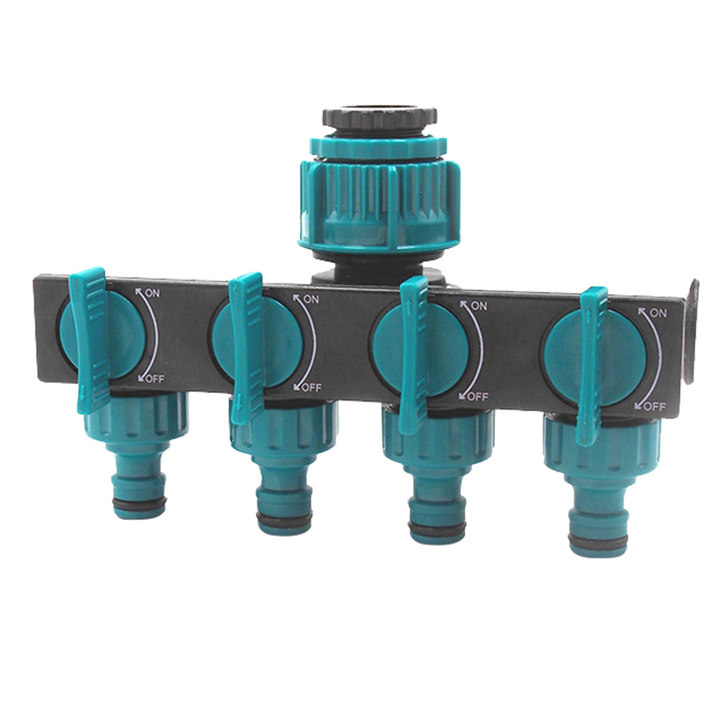 BowLift | Universal 4-way garden hose splitter – Adjustable faucet splitter