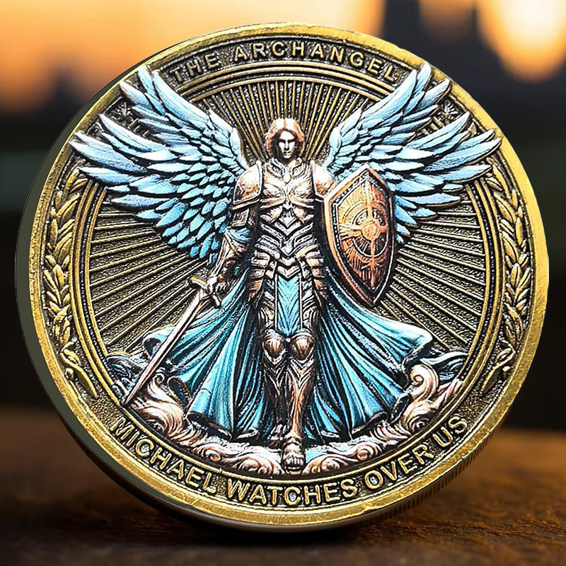 BowLift | The Archangel Michael watches over us Challenge Coin