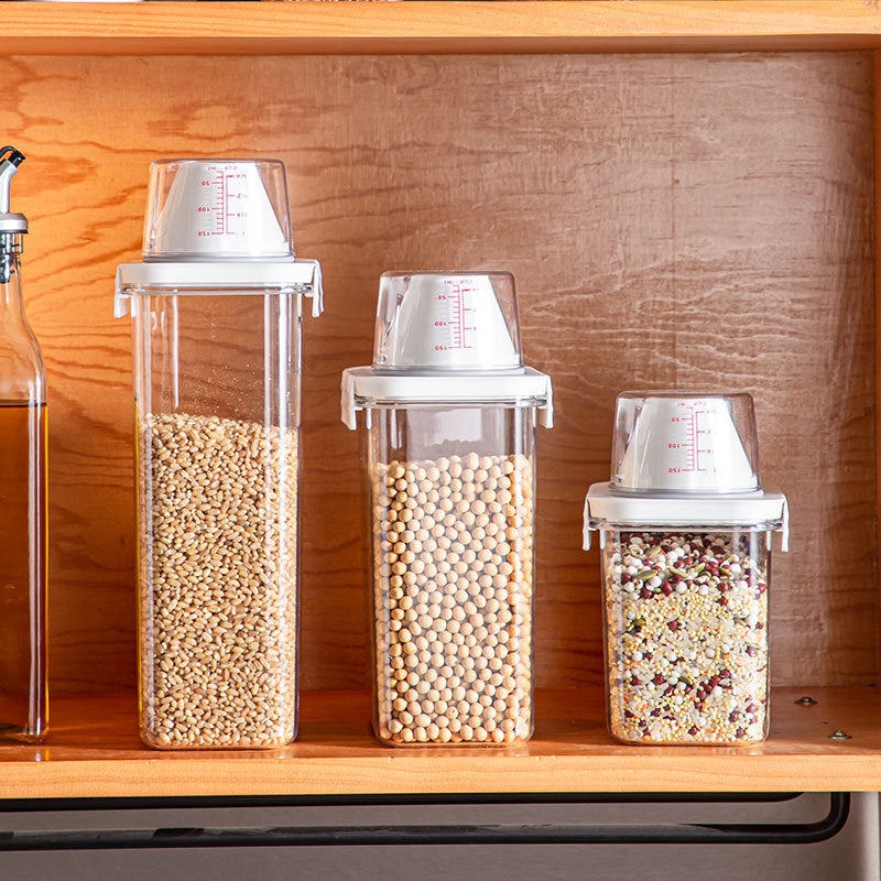 BowLift | Cereal Dispenser Easy Flow Storage Jar Plastic Grocery Container