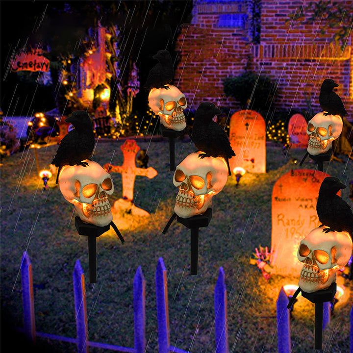 BowLift | Halloween Solar Skull Crow Decorative Lights