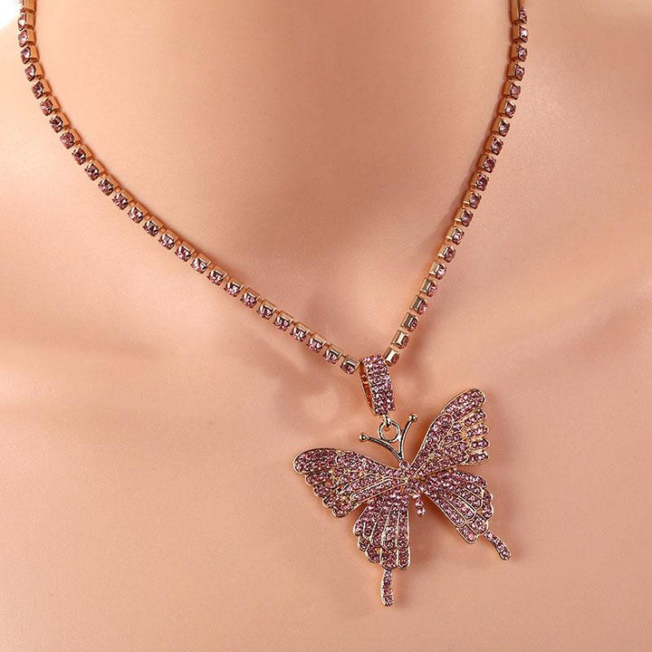 BowLift | Crystal Pave Butterfly Pendant Necklace