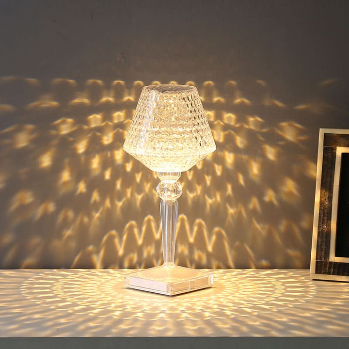 BowLift | Rechargeable Crystal Lampshade Touch LED Lamp