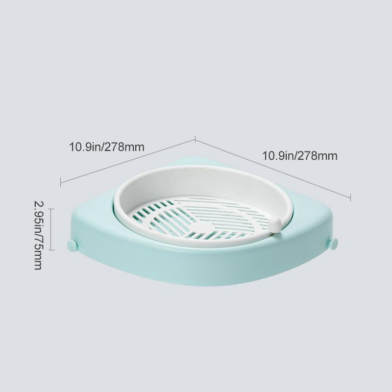 Waterproof Rotating Bathroom Corner Shelf