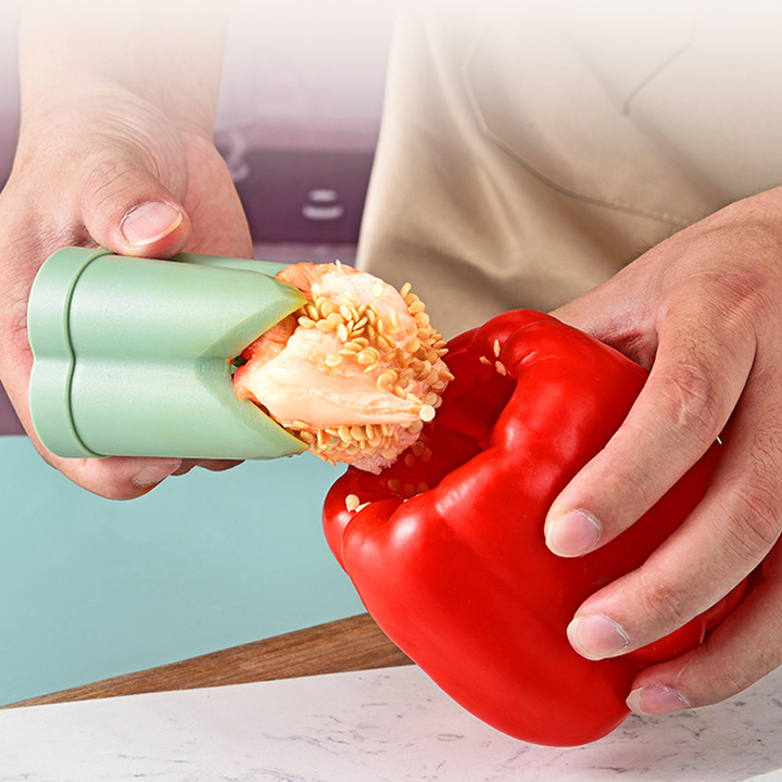 2-In-1 Fruit Pepper Corer | Bowlift