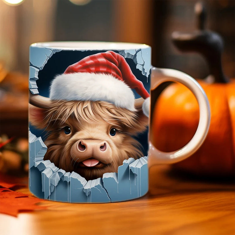 Highland Cow Ceramic Coffee Mug | Bowlift