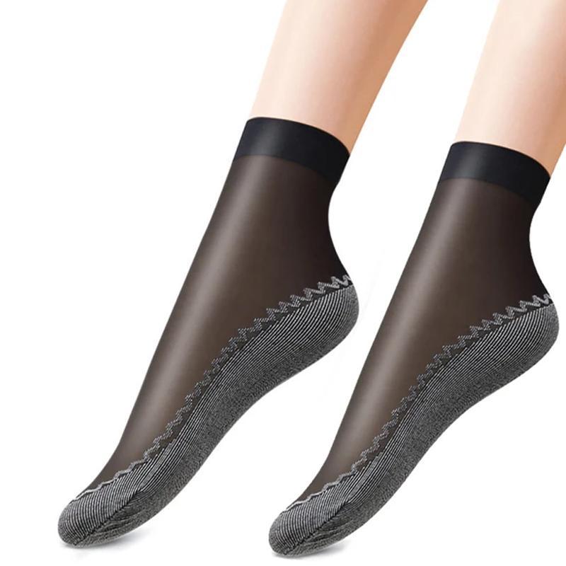 BowLift | Silky Anti-Slip Cotton Socks (5 Pairs)