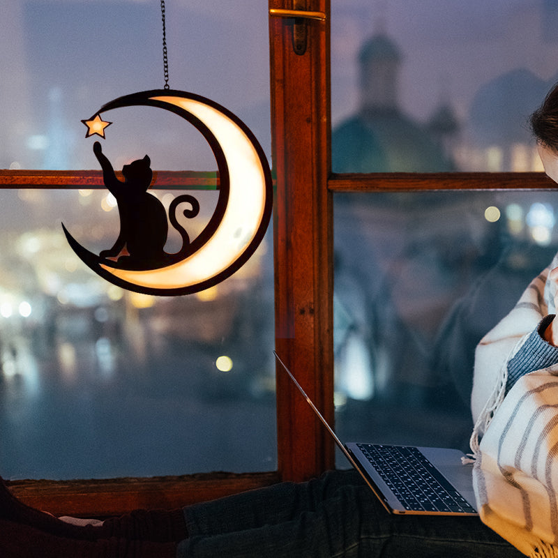 BowLift | Moon Cat Decoration Pendant made of Acrylic