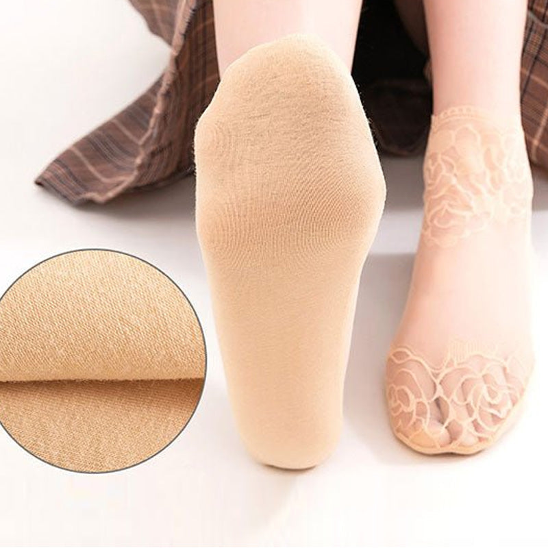 BowLift | Ladies Fashion Lace Socks (6 Pairs)