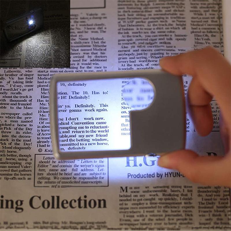 BowLift | LED Card Type Magnifying Glass for Reading