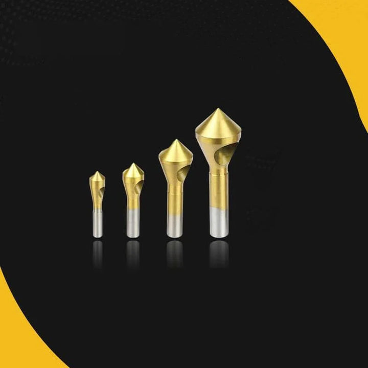 BowLift | Titanium Coated Countersink Chamfer Tool（4 PCS）