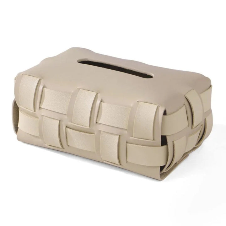 BowLift | Braided Vegan Leather Tissue Holder