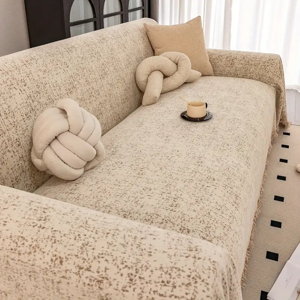 BowLift | Speckled Pattern Chenille Sofa Cover