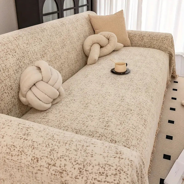 BowLift | Speckled Pattern Chenille Sofa Cover