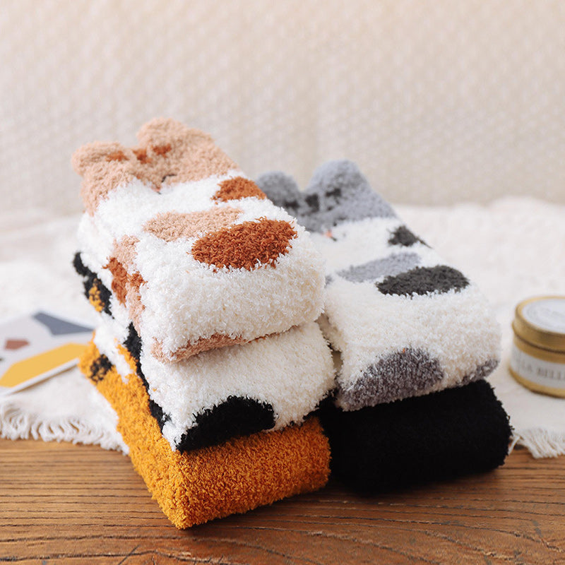 BowLift | Fuzzy Socks with Cat Paws