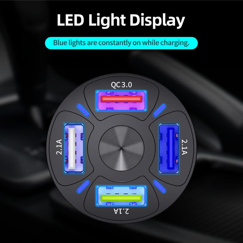 BowLift | 4 Ports USB Car Charger Fast Charging