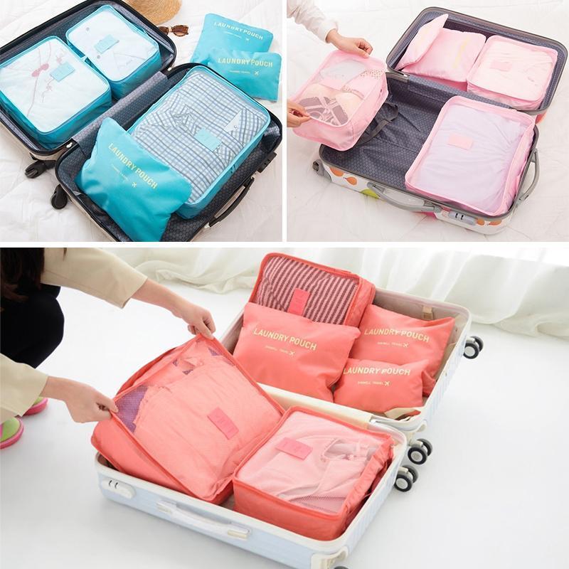 BowLift | 6 Piece Portable Luggage Packing Cubes
