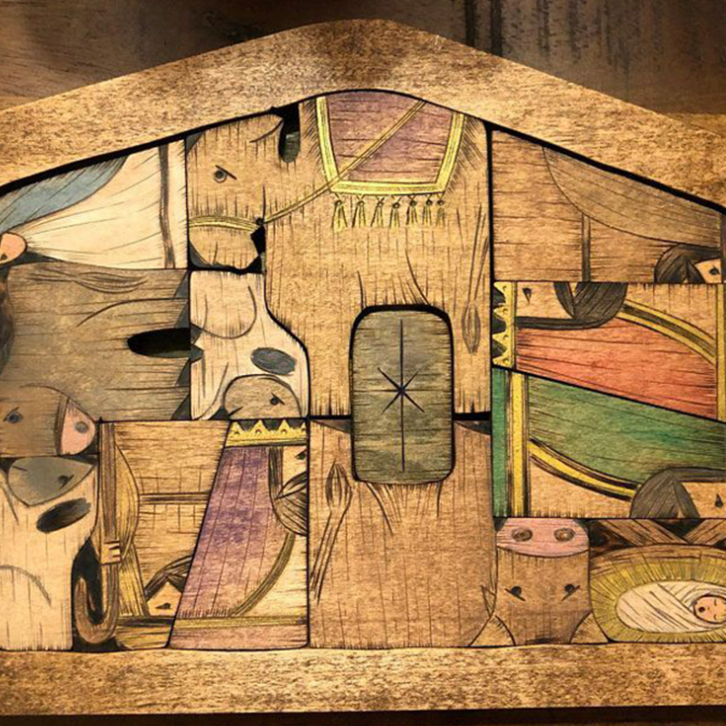 BowLift | Wooden Jesus Puzzle Set