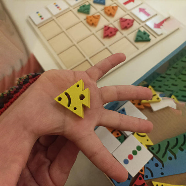 BowLift | Wooden Table Color Direction Game For Kids