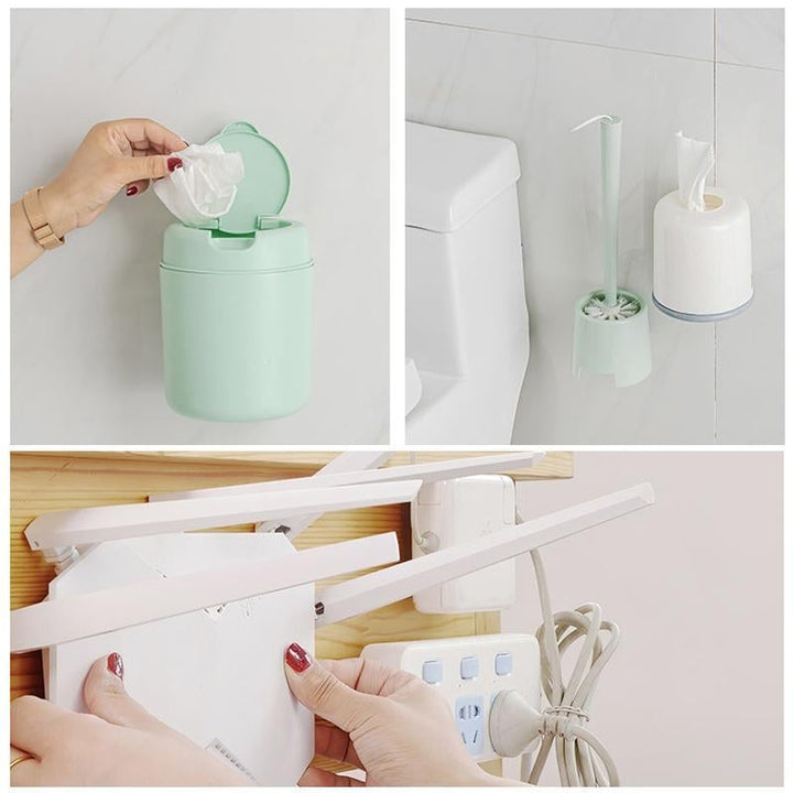 No-Drill Wall Hooks with 7–8 kg Capacity for Smooth Surfaces