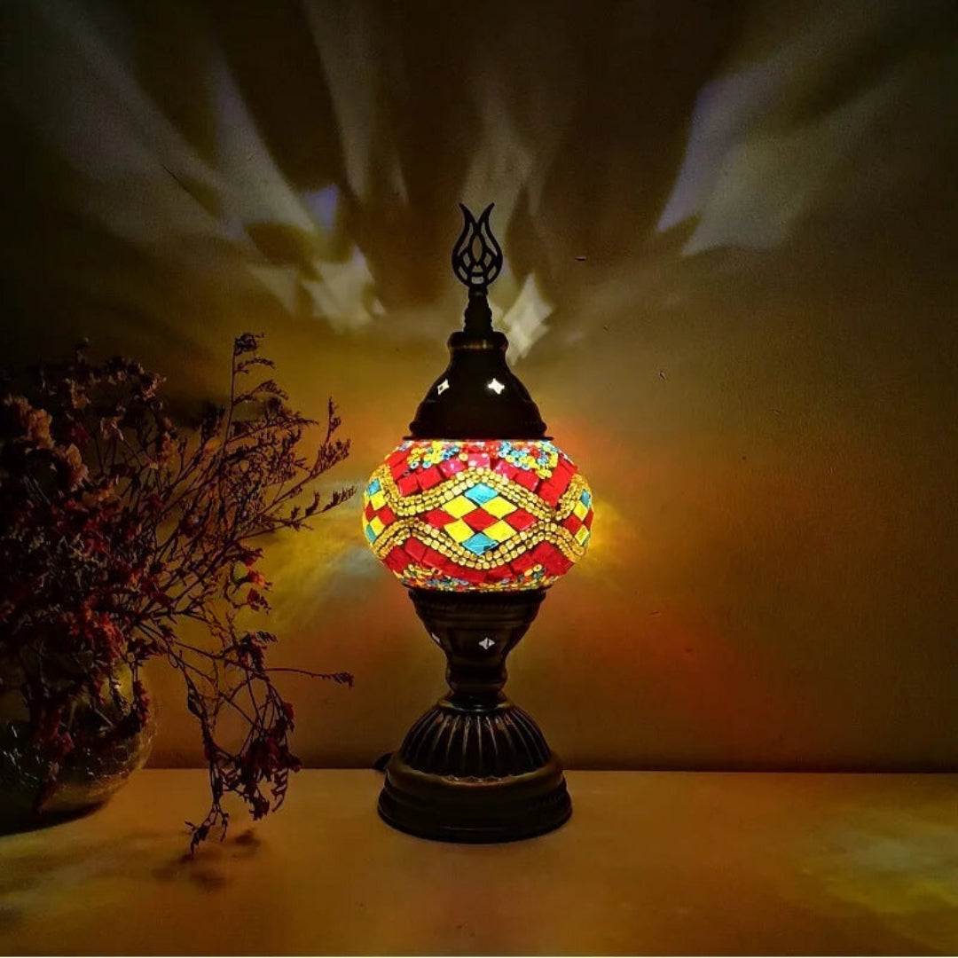 Mosaic Colorful Pattern Table Lamp Bowlift