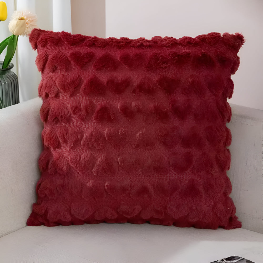 BowLift | Plush Heart Cushion Cover