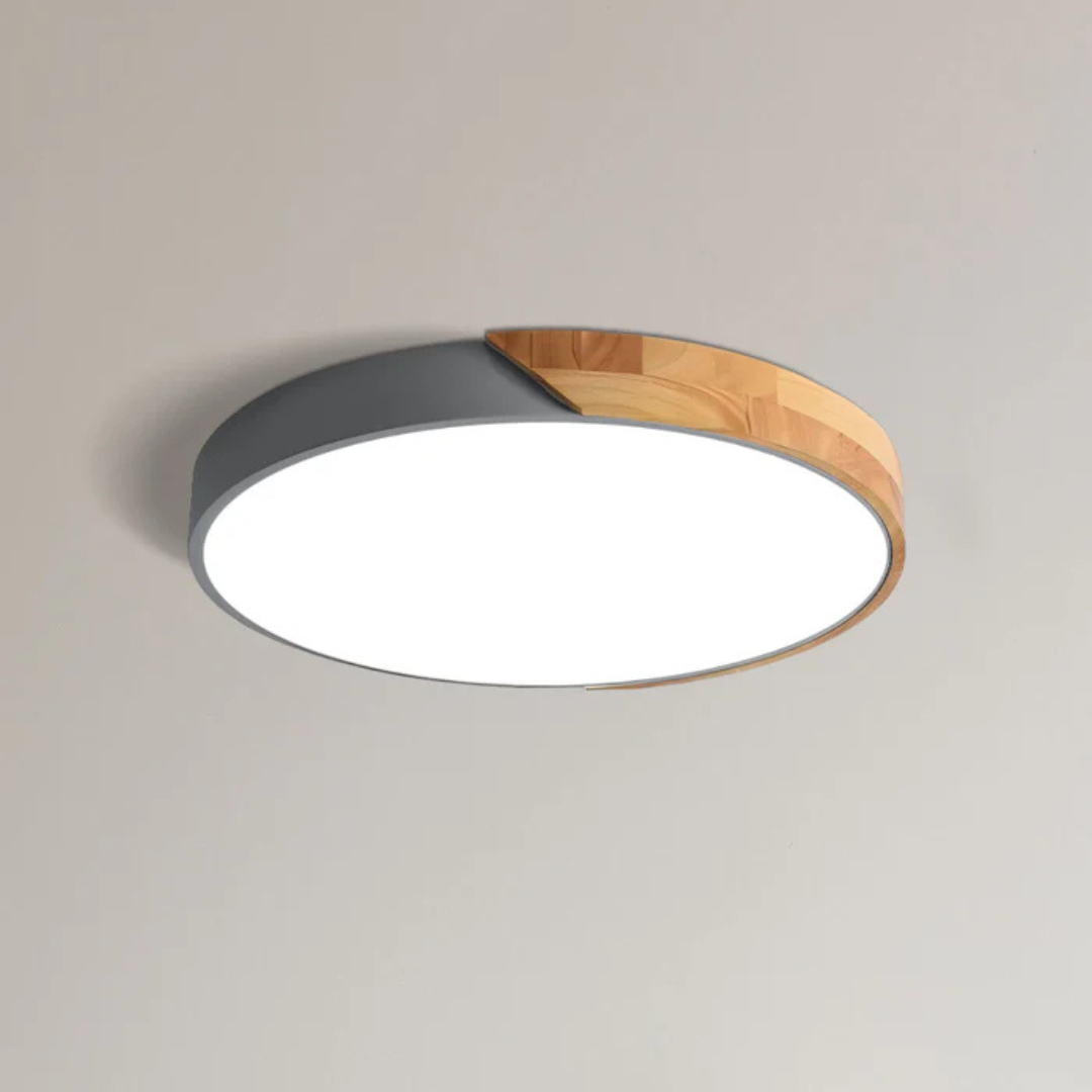 BowLift | Delos – Scandinavian Wooden LED Ceiling Light | Modern Energy-Efficient Interior Lighting