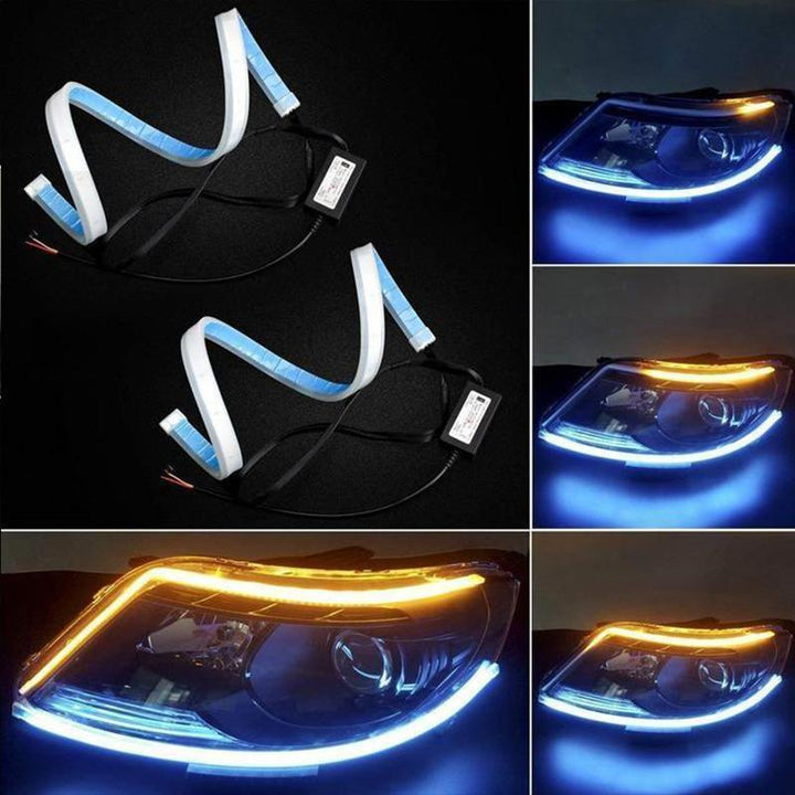 BowLift | Flexible DRL LED Night & Daytime Running Light Strip (No Disassembling Needed)