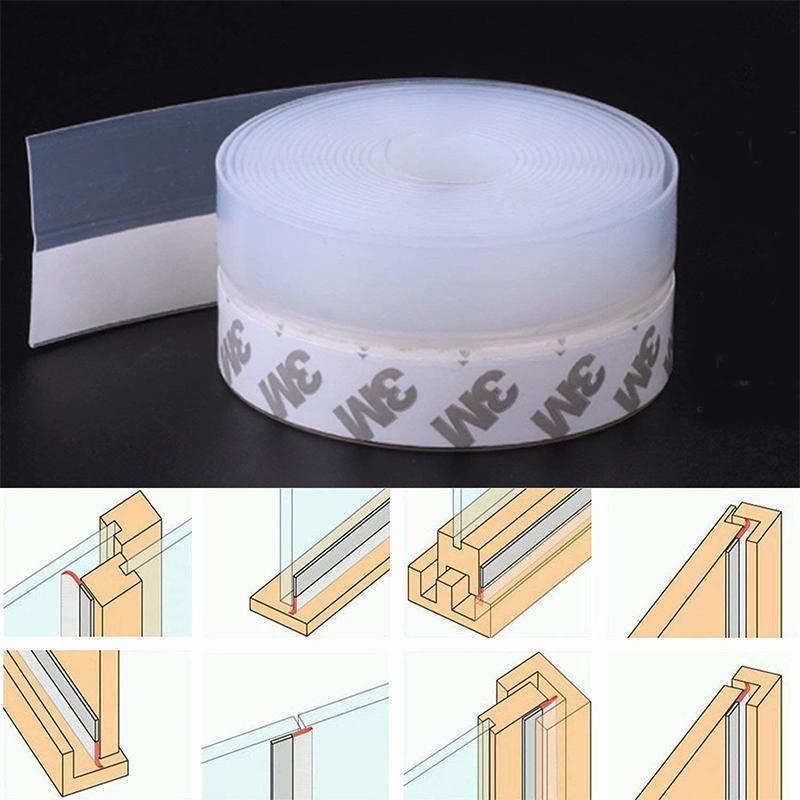 Silicone Door and Window Sealing Strip, 5 m