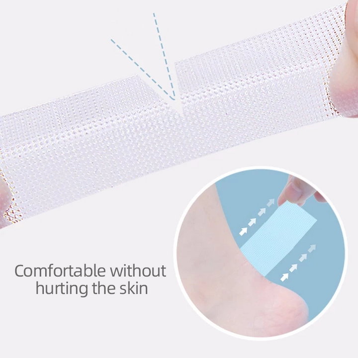 BowLift | Invisible breathable protective heel pads, 1 roll, 5M