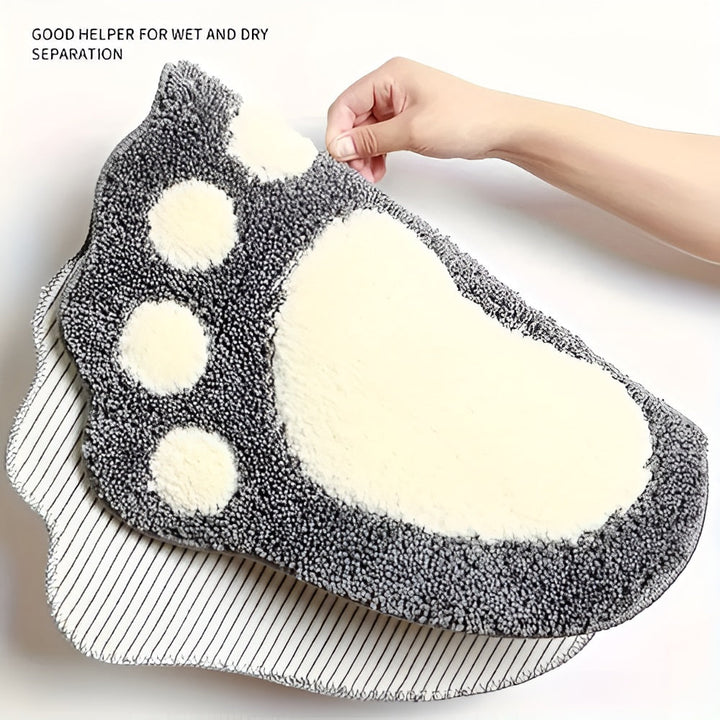 BowLift | Cute Paw Print Bath Mat