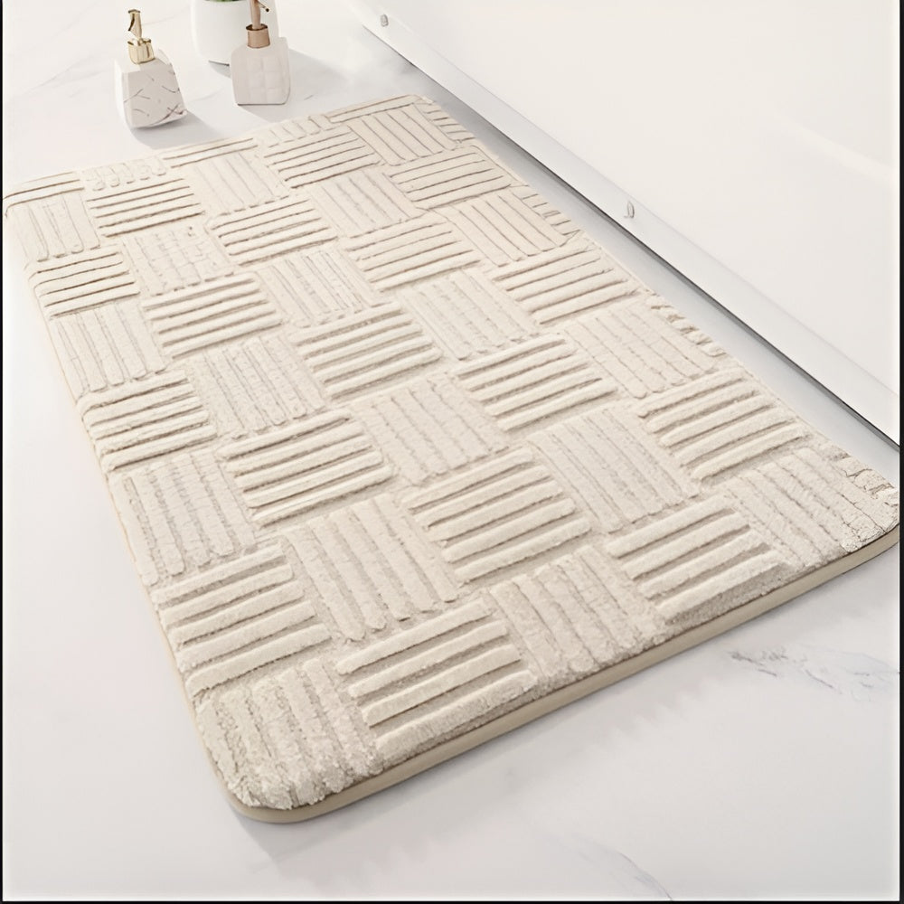 BowLift | Vivid Grid Absorbent Bath Mat