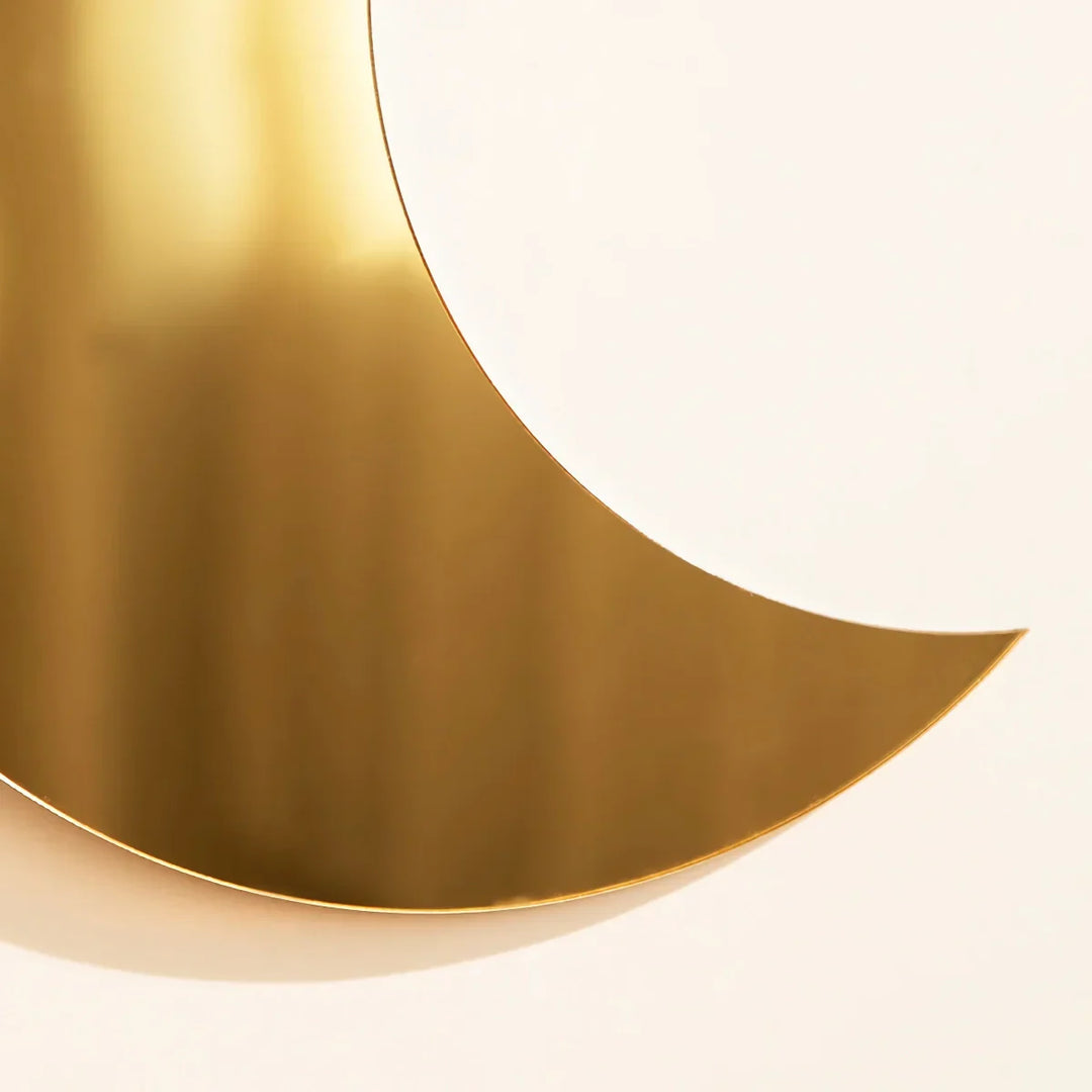 BowLift | Gold Moon Mirror Acrylic Hanging Decorative Wall Mirror