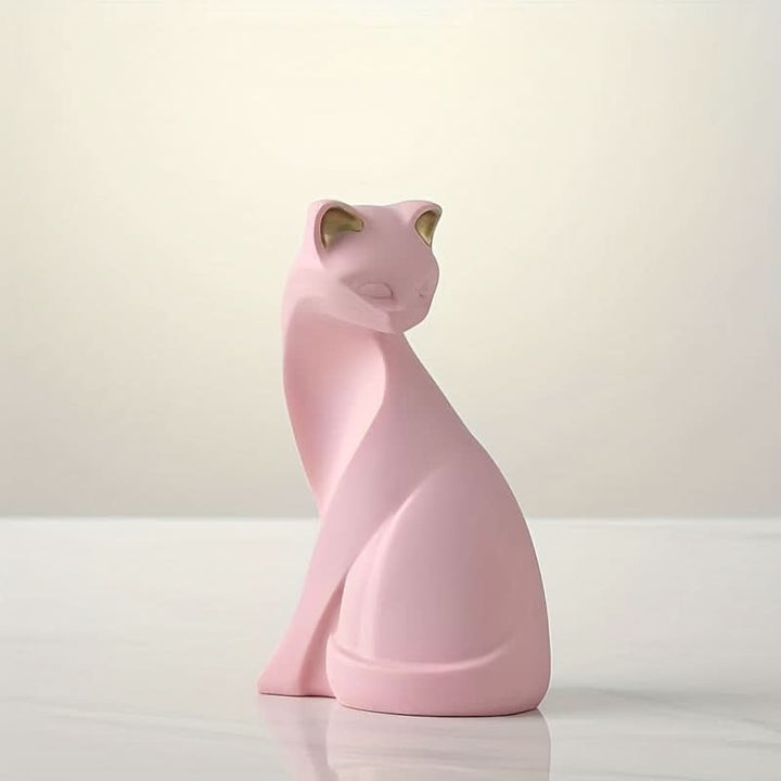 BowLift | Modern Resin Cat Figurine – Nordic Style Decor