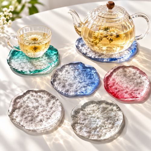 Organic Epoxy Resin Coaster & Trinket Dish Bowlift