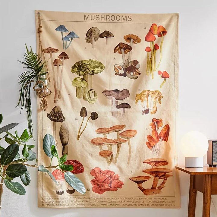 BowLift | Mushroom Tapestry Wall Hanging