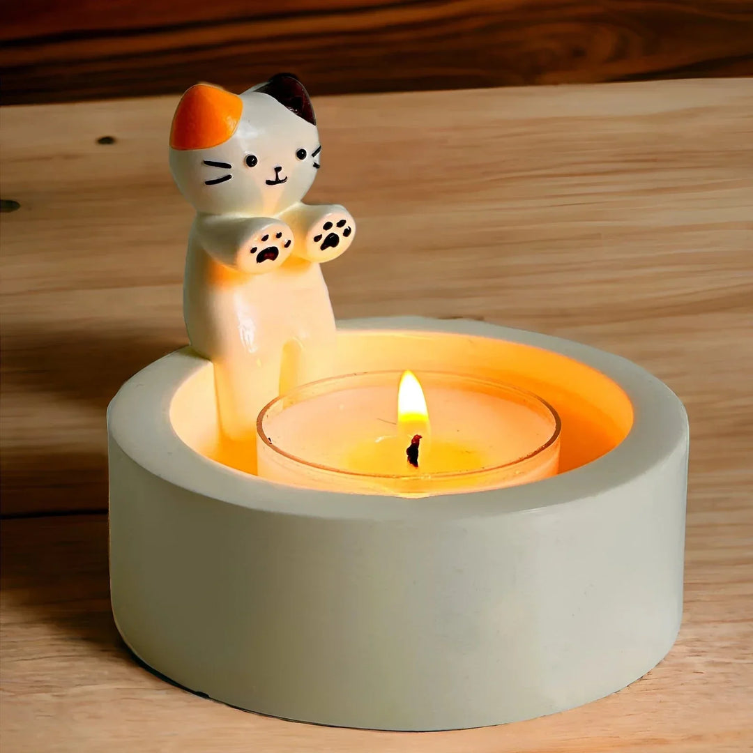 Cute Cat Candle Holder | Bowlift