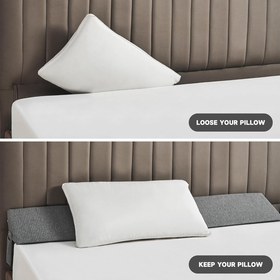 BowLift | Gap Filler Wedge Pillow | Adjustable Height, Compact Design & Ideal for Twin, Queen, King Beds and Sofas