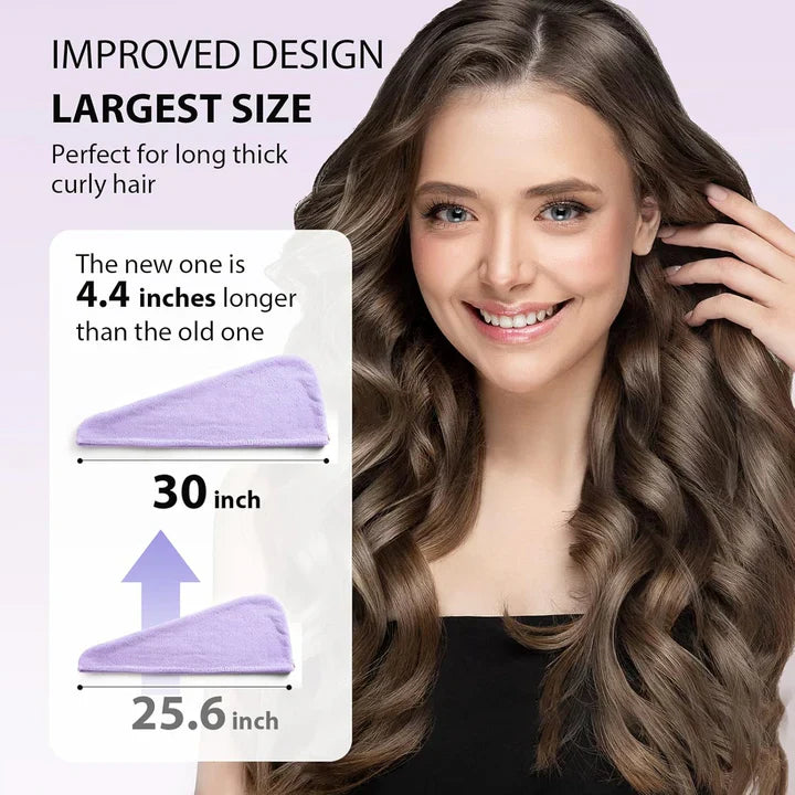 BowLift | Microfiber Hair Towel Set | 3 Pack for Quick Drying