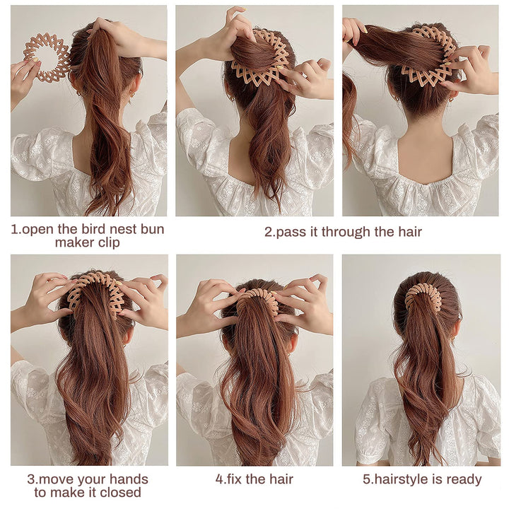 BowLift | Stylish Bird's Nest Hair Clips – 3-Piece Set