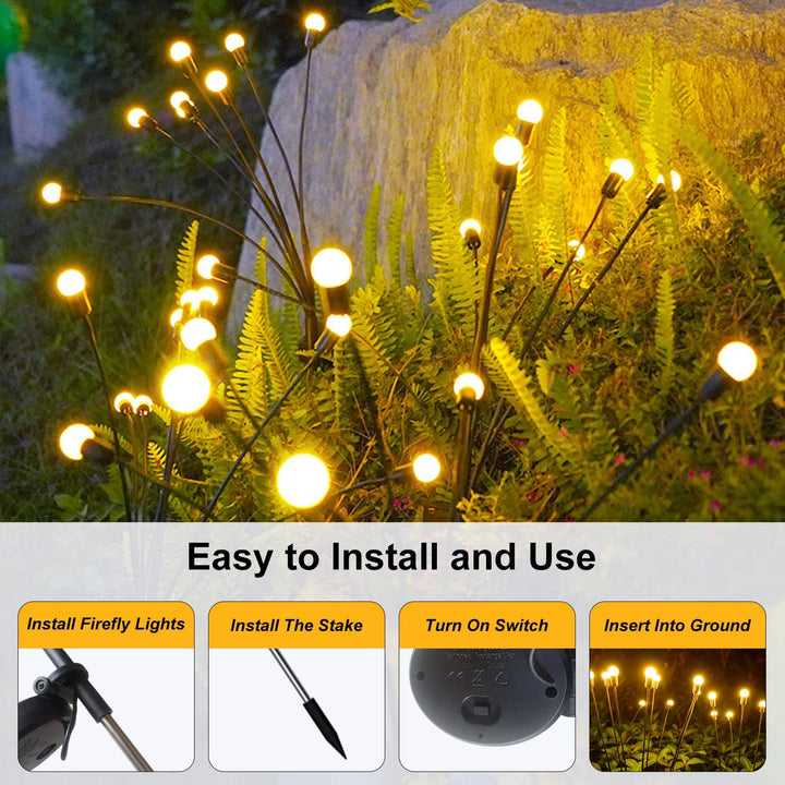 Waterproof Solar Powered Firefly (2-PCS) Bowlift