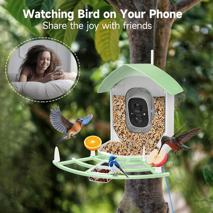 BowLift | Smart Bird Feeder Camera with AI Recognition & Night Vision